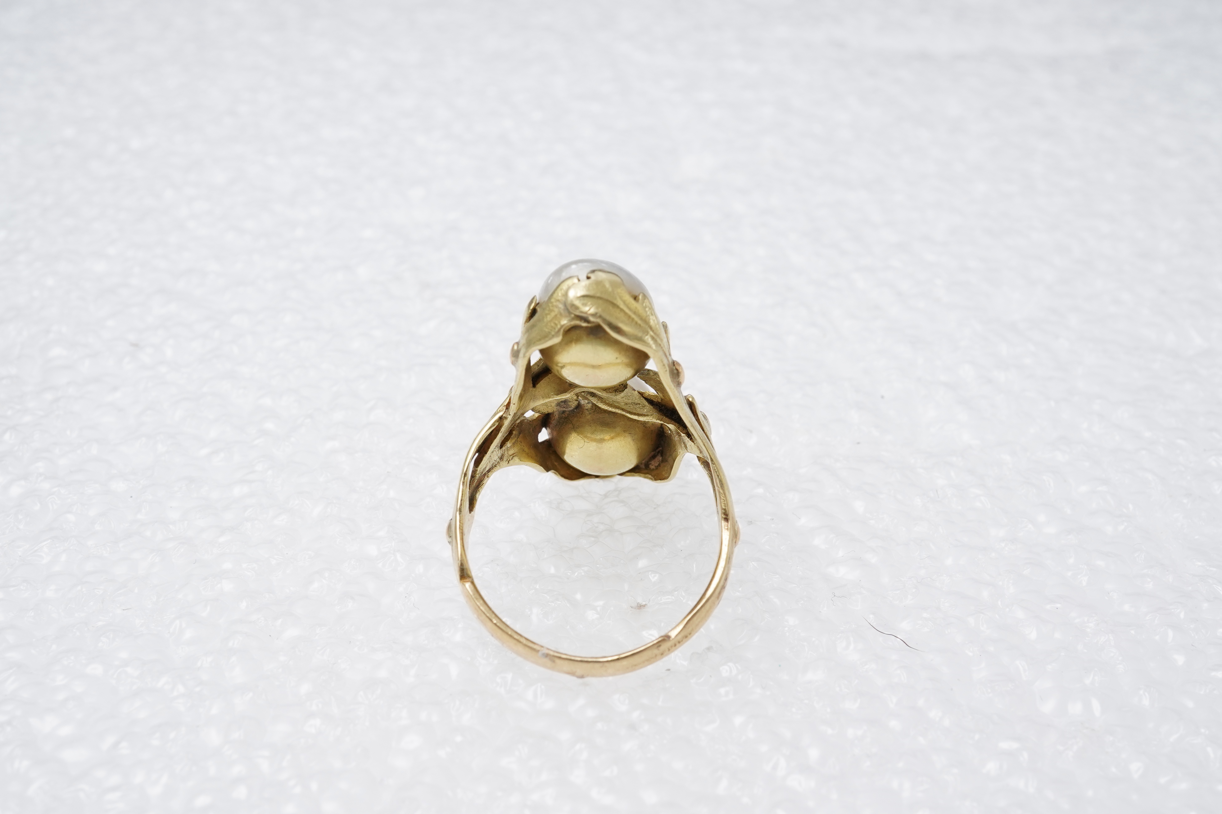 A fine Art Nouveau pearl ring, France, circa 1900